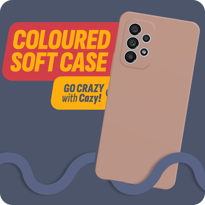 Cazy Soft Color TPU Hoesje geschikt voor Samsung Galaxy A53 - Roze