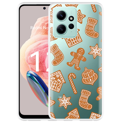 Cazy Hoesje geschikt voor Xiaomi Redmi Note 12 4G Christmas Cookies