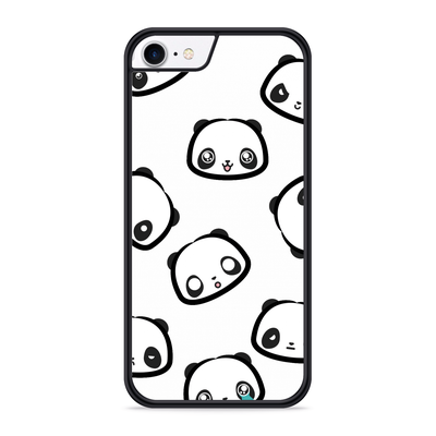 Cazy Hardcase hoesje geschikt voor iPhone 8 - Panda Emotions