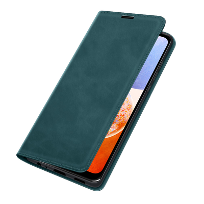 Cazy Wallet Magnetic Hoesje geschikt voor Samsung Galaxy A14 4G/5G - Groen