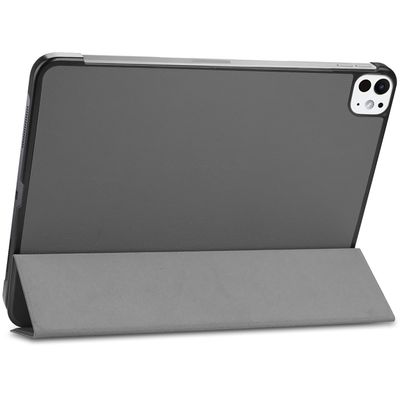 Cazy Hoes geschikt voor iPad Pro 11 2024 (5th Gen) - TriFold Tablet Smart Cover - Grijs