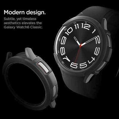Samsung Galaxy Watch6 Classic 43mm Hoesje - Spigen Liquid Air Case - Zwart