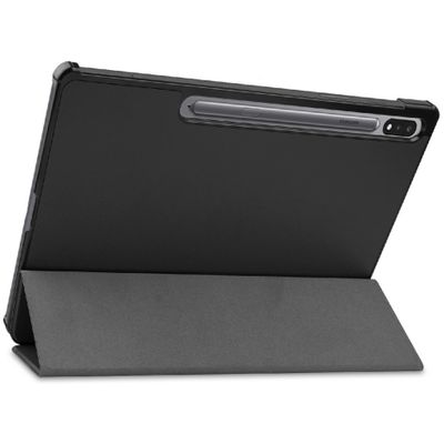 Cazy TriFold Hoes met Auto Slaap/Wake geschikt voor Samsung Galaxy Tab S8+ - Zwart
