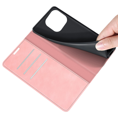 Cazy Wallet Magnetic Hoesje geschikt voor iPhone 14 Pro Max - Roze