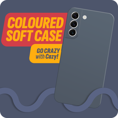 Cazy Soft Color TPU Hoesje geschikt voor Samsung Galaxy S22+ - Blauw