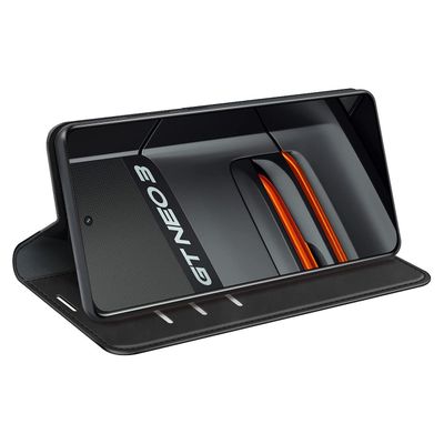 Cazy Wallet Magnetic Hoesje geschikt voor Realme GT Neo3 - Zwart