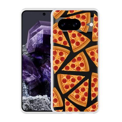 Cazy Hoesje geschikt voor Google Pixel 8 Pizza Party