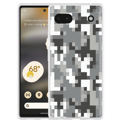 Cazy Hoesje geschikt voor Google Pixel 6a - Pixel Camouflage