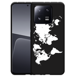 Hoesje Zwart geschikt voor Xiaomi 13 Pro World Map