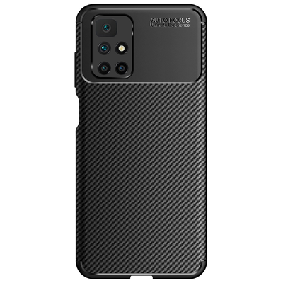 Cazy Rugged TPU Hoesje geschikt voor Xiaomi Redmi 10 2022 - Zwart