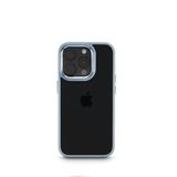 Cam Protect Cover voor Apple iPhone 15 Pro Max, transparant blauw
