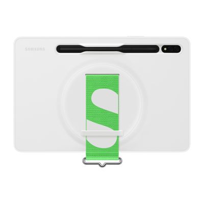 Samsung Galaxy Tab S8 Hoesje - Samsung Strap Cover - Wit