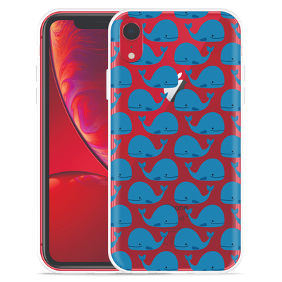 Cazy Hoesje geschikt voor iPhone Xr - Whales