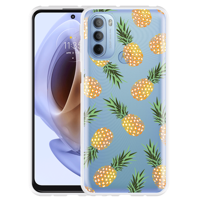 Cazy Hoesje geschikt voor Motorola Moto G41 - Ananas