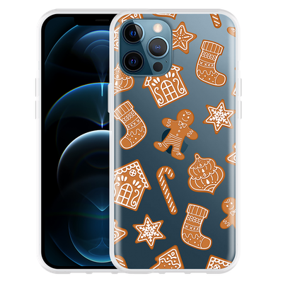 Cazy Hoesje geschikt voor iPhone 12 Pro Max - Christmas Cookies
