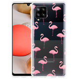 Hoesje geschikt voor Samsung Galaxy A42 - Flamingo