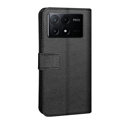 Cazy Wallet Classic Hoesje geschikt voor Xiaomi Poco X6 Pro - Zwart