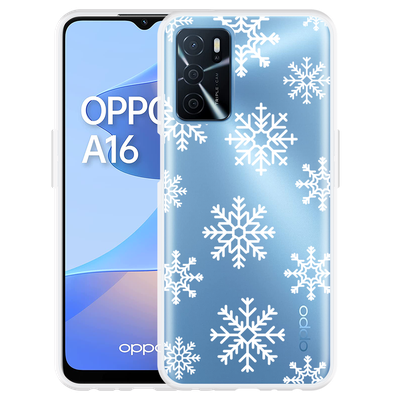 Cazy Hoesje geschikt voor Oppo A16/A16s - Snow
