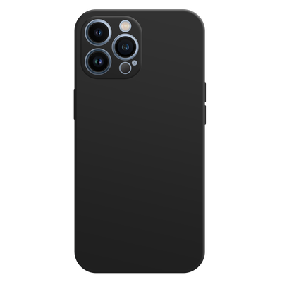 Cazy Soft Color TPU Hoesje geschikt voor iPhone 13 Pro Max - Zwart