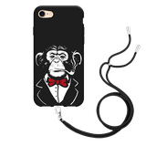 Hoesje met Koord Zwart geschikt voor iPhone SE 2020 - Smoking Chimp