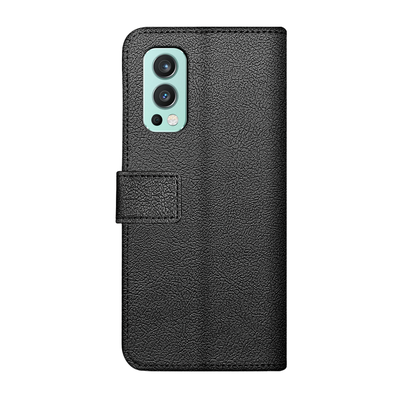 Cazy Wallet Classic Hoesje geschikt voor OnePlus Nord 2 - Zwart