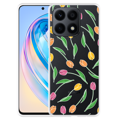 Cazy Hoesje geschikt voor Honor X8a Tulpen