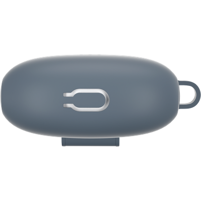 Cazy Draadloze Bluetooth Oordopjes - Oortjes Draadloos - met Noise Cancelling (Zwart) + Siliconen Hoesje (Blauw)