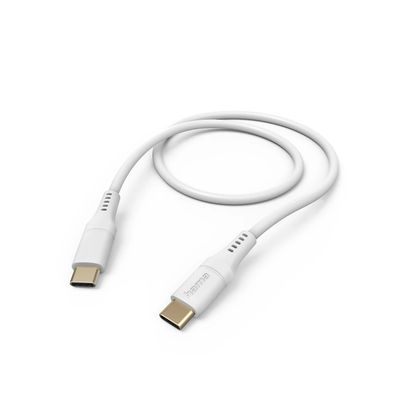 Hama Silicone USB-C naar USB-C Kabel - 150cm - Wit