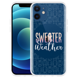 Hoesje geschikt voor iPhone 12 - Sweater Weather