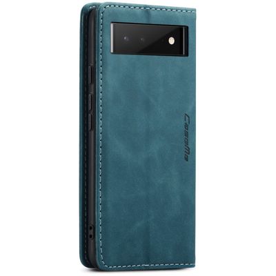 Google Pixel 6 Hoesje - CASEME Retro Wallet Case - Blauw