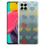 Hoesje geschikt voor Samsung Galaxy M53 - Doodle hearts