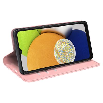 Cazy Wallet Magnetic Hoesje geschikt voor Samsung Galaxy A03 - Roze