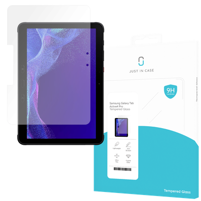Just in Case Samsung Galaxy Tab Active4 Pro Tempered Glass -  Screenprotector - Clear
