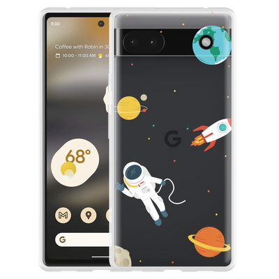 Cazy Hoesje geschikt voor Google Pixel 6a - Astronaut
