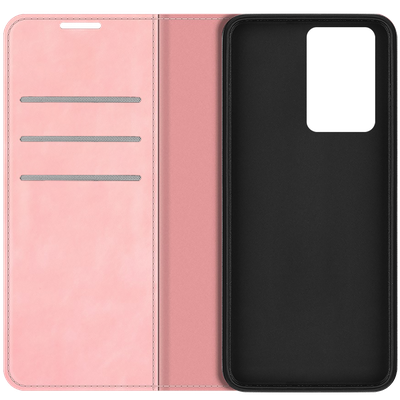Cazy Wallet Magnetic Hoesje geschikt voor Oppo A57s - Roze