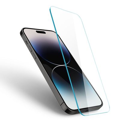 Screen Protector geschikt voor Apple iPhone 14 Pro Max - Spigen Glas tR Slim Tempered Glass