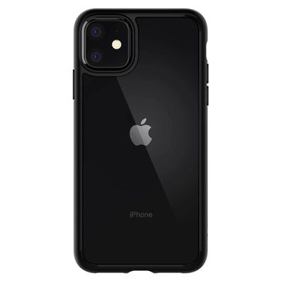 Hoesje geschikt voor iPhone 11 - Spigen Ultra Hybrid Case - Zwart