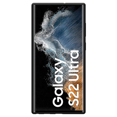 Cazy Soft TPU Hoesje geschikt voor Samsung Galaxy S22 Ultra - Zwart