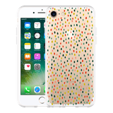 Hoesje geschikt voor iPhone 7 - Happy Dots