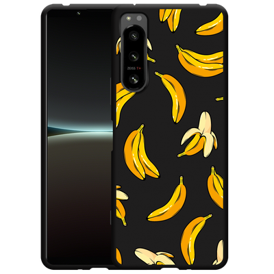 Cazy Hoesje Zwart geschikt voor Sony Xperia 5 IV - Banana