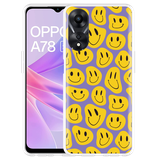Hoesje geschikt voor Oppo A78 5G Smileys