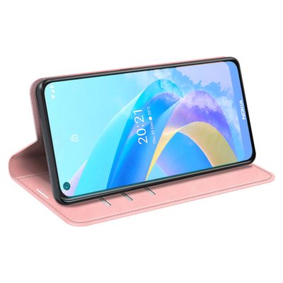 Cazy Wallet Magnetic Hoesje geschikt voor Oppo A76 - Roze