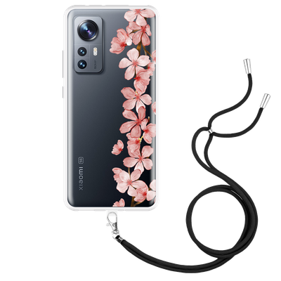 Cazy Hoesje met Koord geschikt voor Xiaomi 12 Pro - Flower Branch