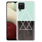Hoesje geschikt voor Samsung Galaxy A12 - Wood Simplicity