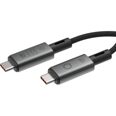 LINQ Connects USB4 Pro USB-C naar USB-C Kabel - 30cm - Zwart