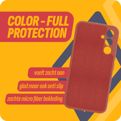 Cazy Soft Color TPU Hoesje geschikt voor Samsung Galaxy A54 - Rood
