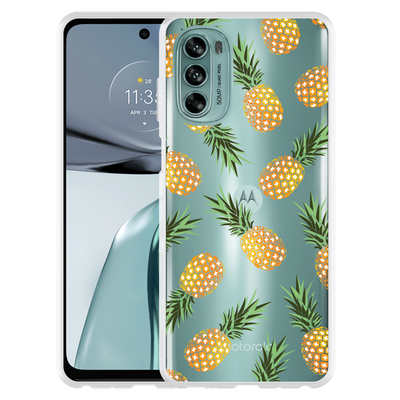 Cazy Hoesje geschikt voor Motorola Moto G62 5G - Ananas