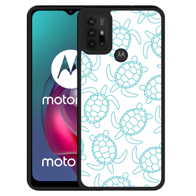 Cazy Hardcase hoesje geschikt voor Motorola Moto G10 - Schildpadjes