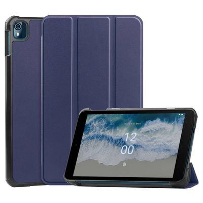 Cazy TriFold Hoes geschikt voor Nokia T10 - Blauw