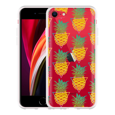 Cazy Hoesje geschikt voor iPhone SE 2020 - Pineapple